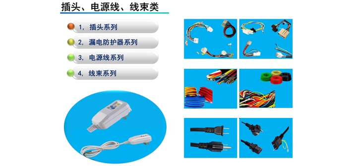 插頭、電源線、線束類